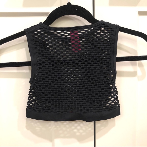 La Senza Crop Fishnet Undershirt XS - Picture 2 of 4